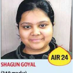 Shagun Goyal340 All India 24th Rank